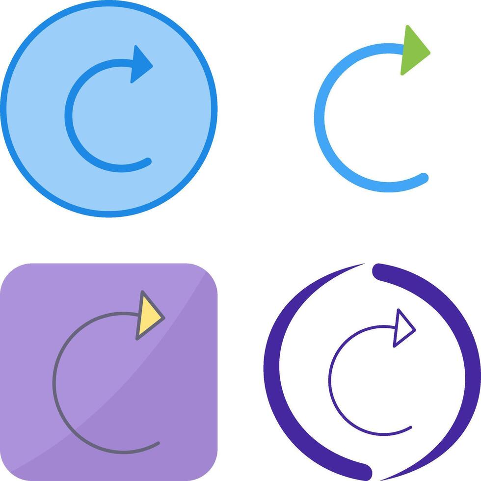 Unique Reload Icon Design vector