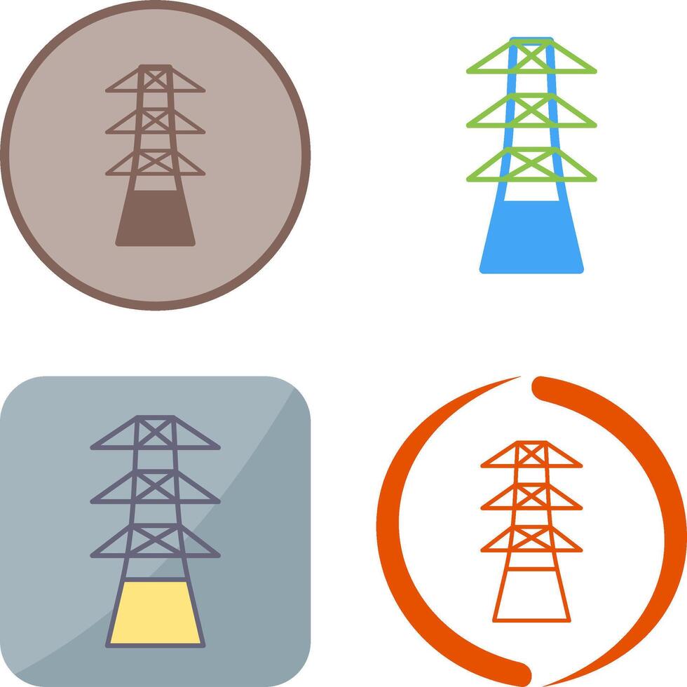 Unique Tower Icon Design vector