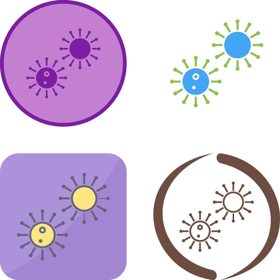 Unique Virus Icon Design vector