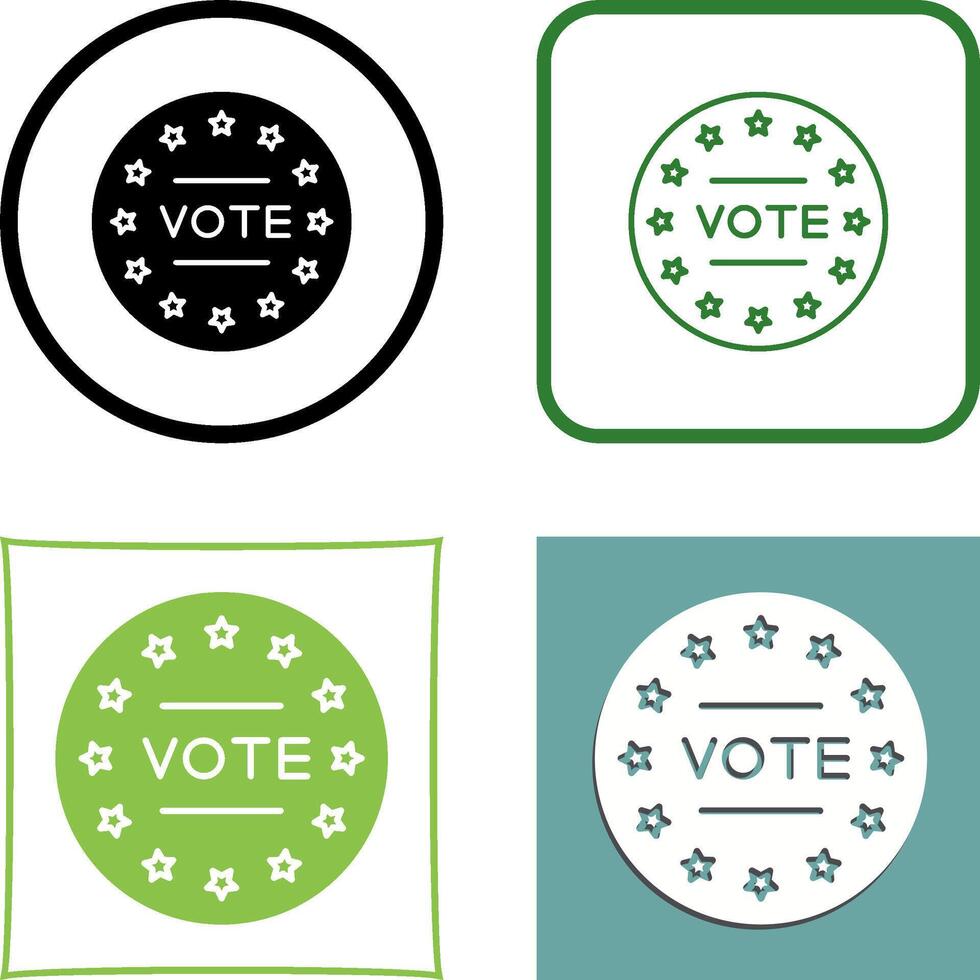 Vote Icon Design vector