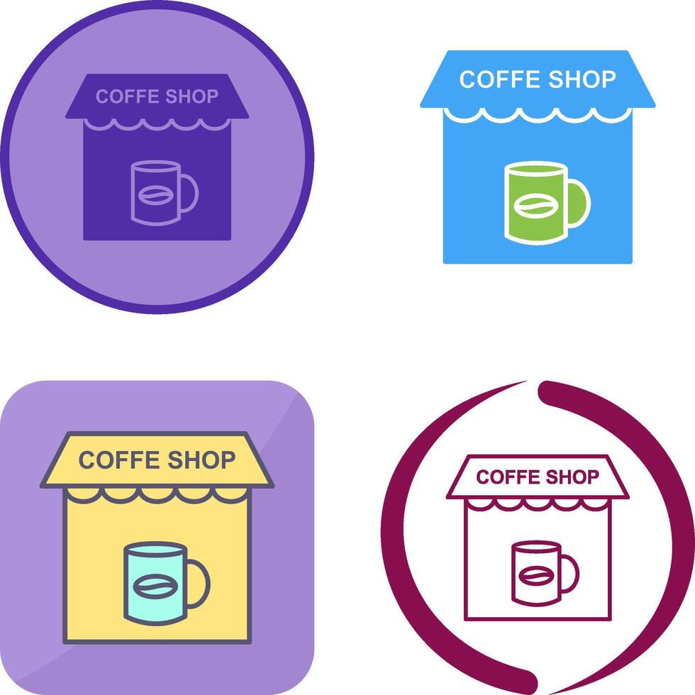 Coffee Shop Icon Design vector