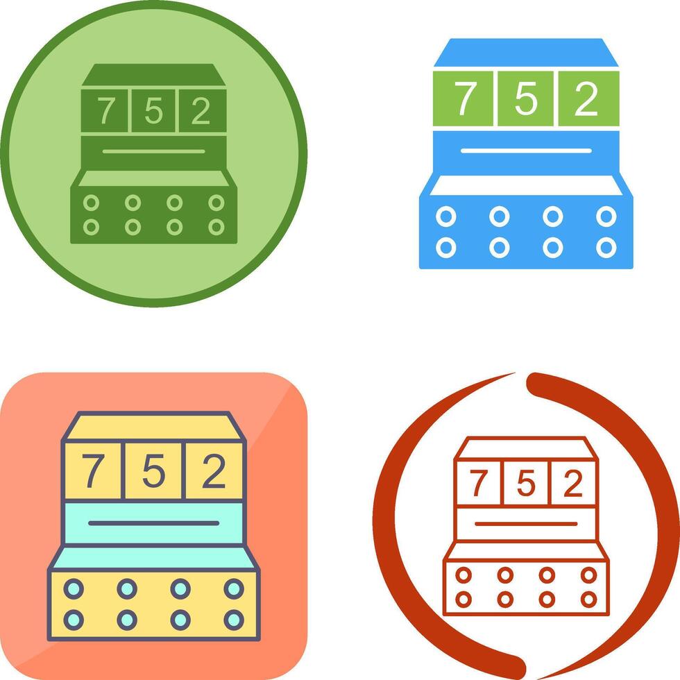 Slot Machine Icon Design vector