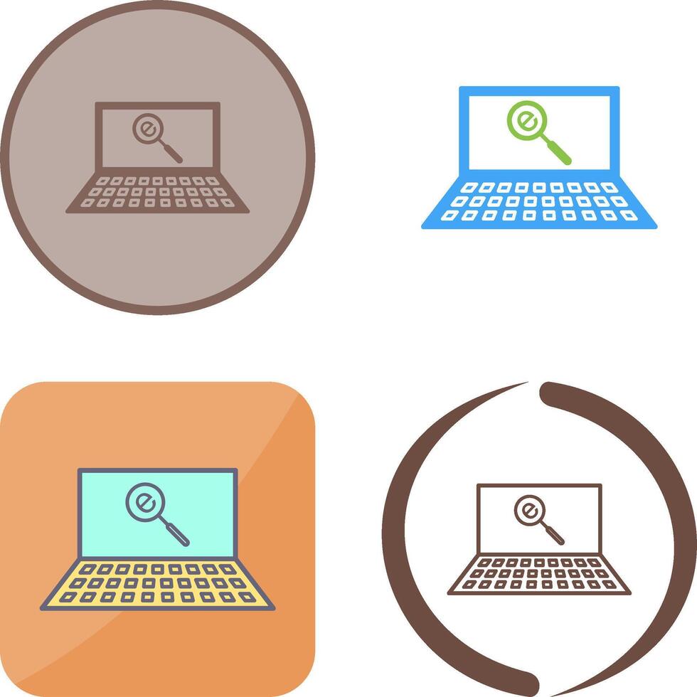 Unique Find on Internet Icon Design vector