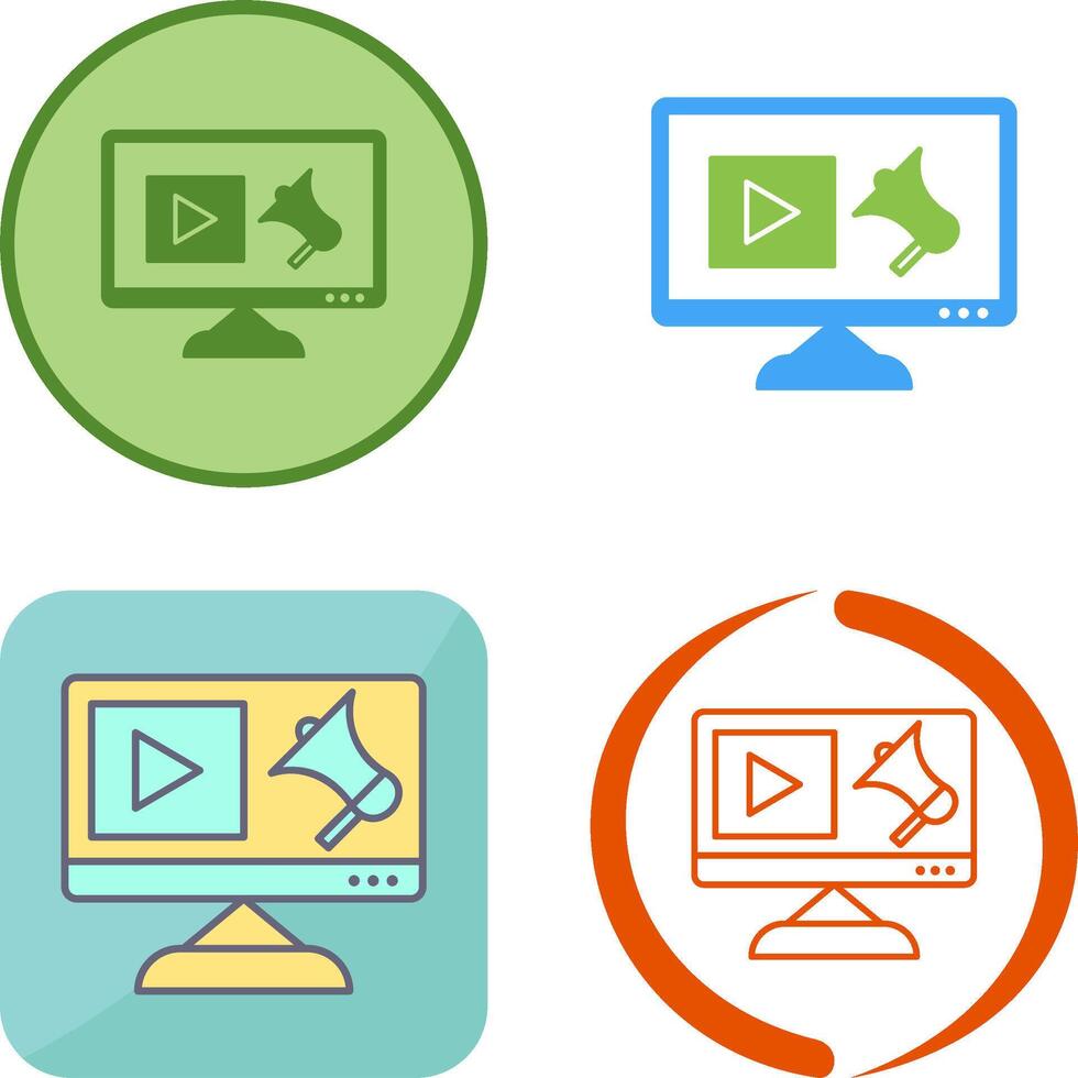 Unique Digital Marketing Icon Design vector