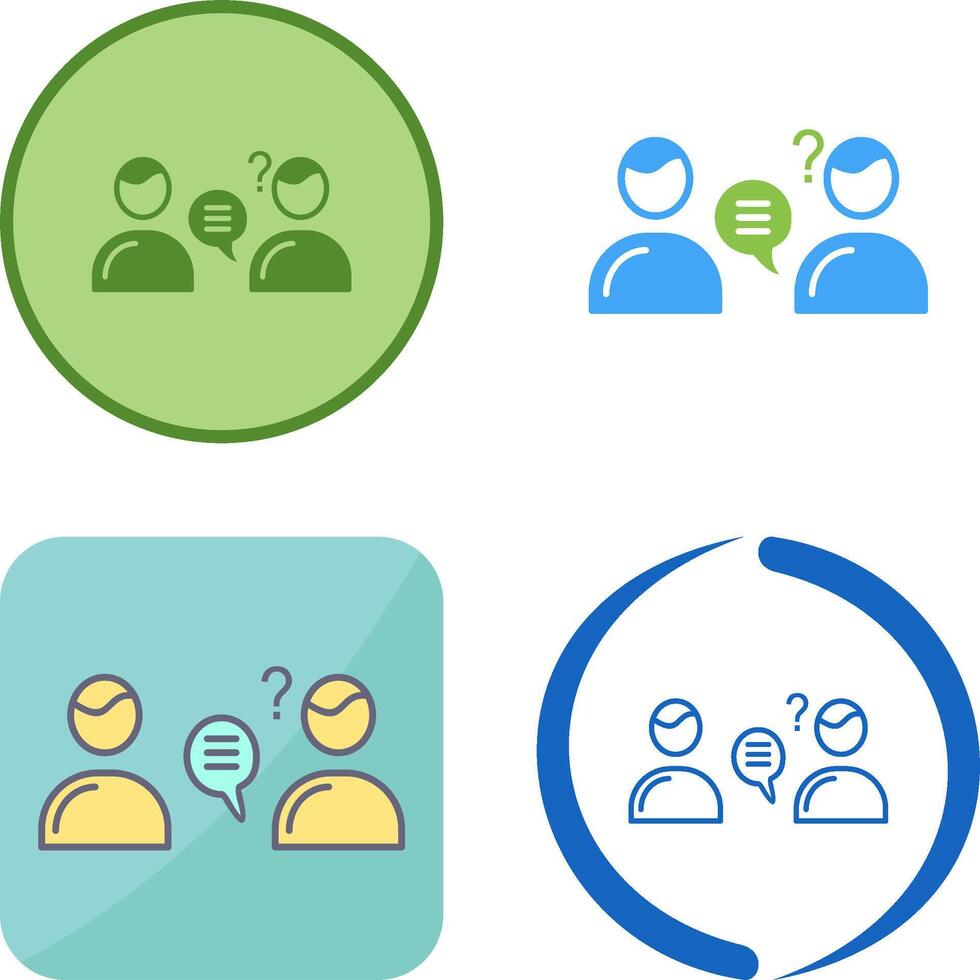 Unique Consulting Services Icon Design vector