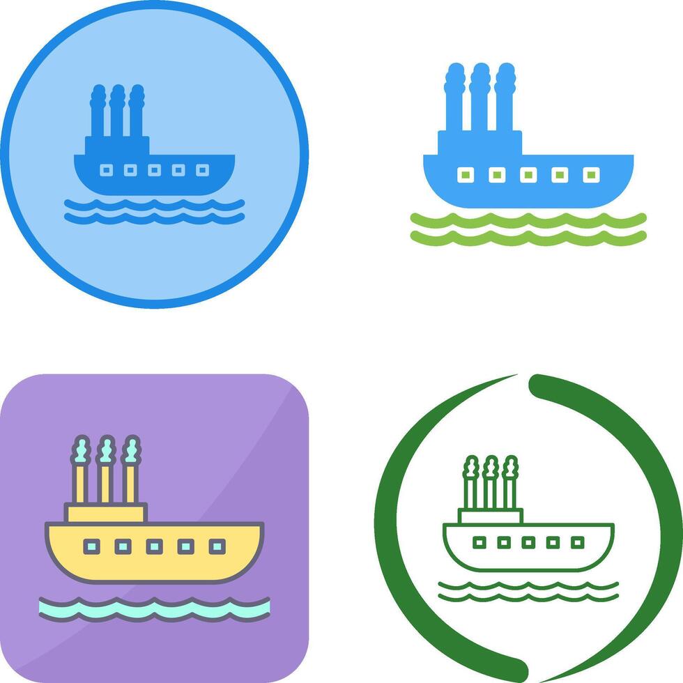 Steamboat Icon Design vector