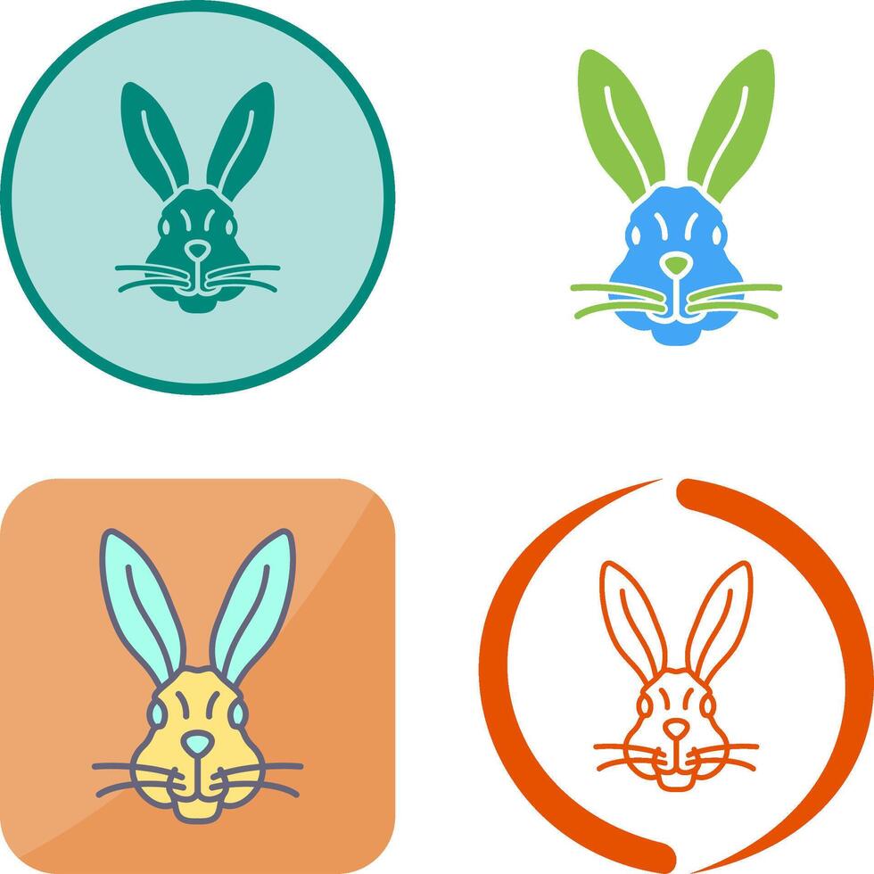 Rabbit Icon Design vector