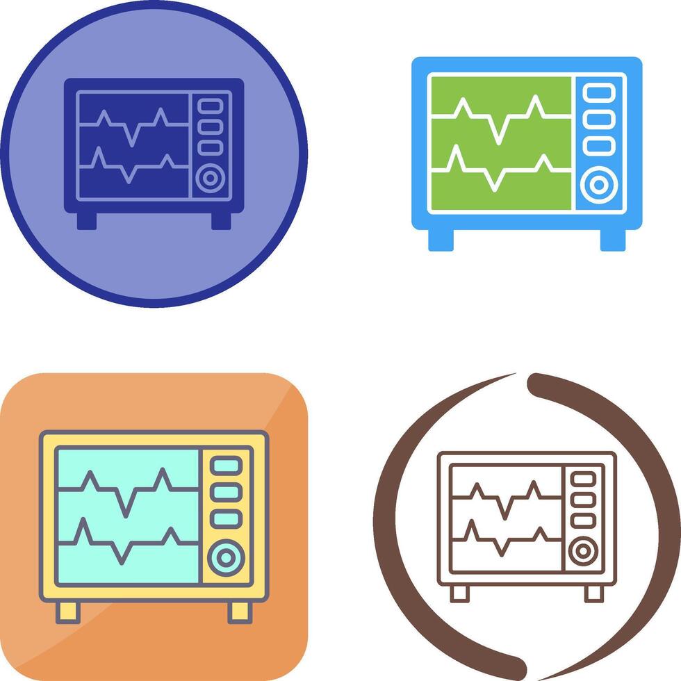 Heart Rate Monitor Icon Design vector