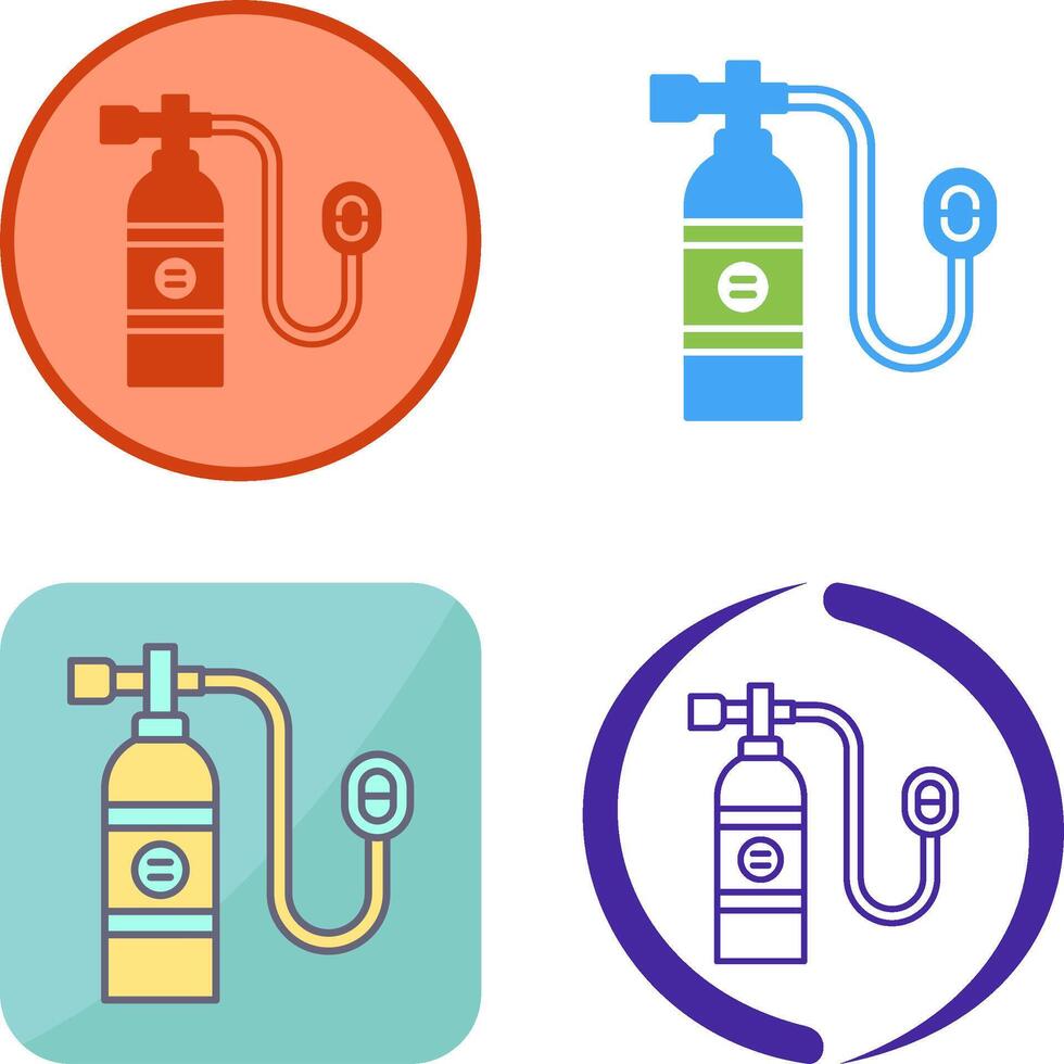 Oxygen Tank Icon Design vector