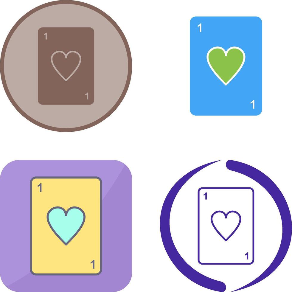Unique Card Icon Design vector