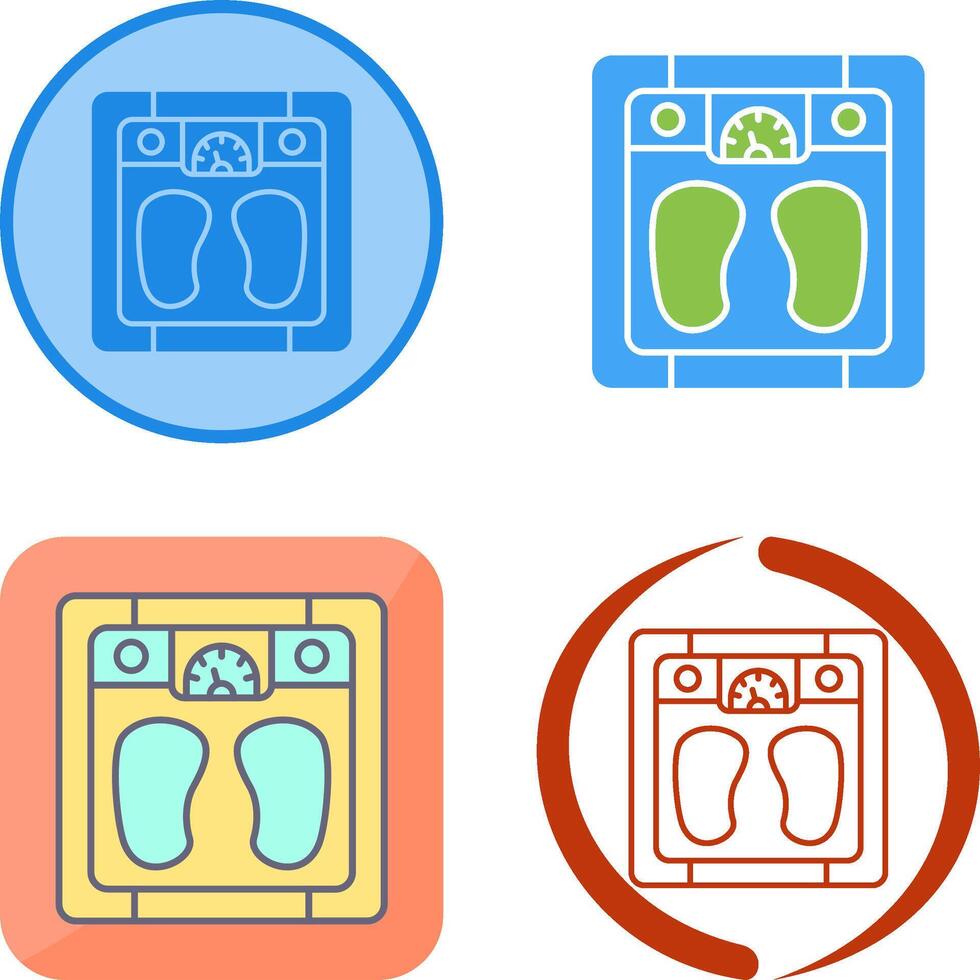 Weighing Scale Icon Design vector