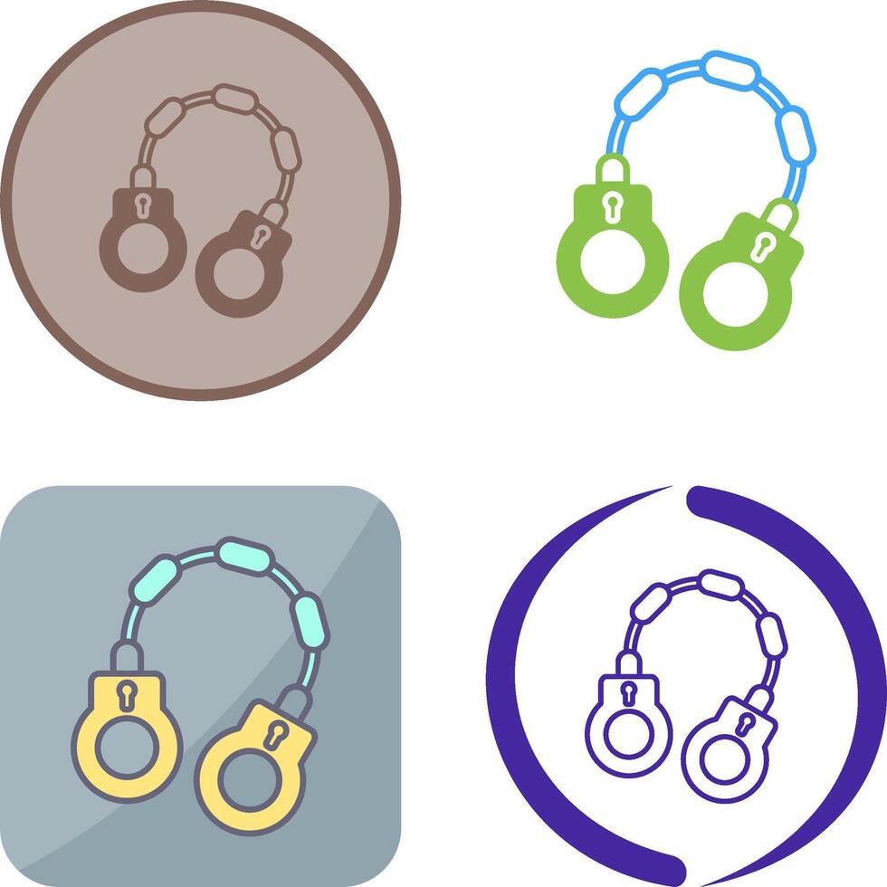 Handcuff Icon Design vector
