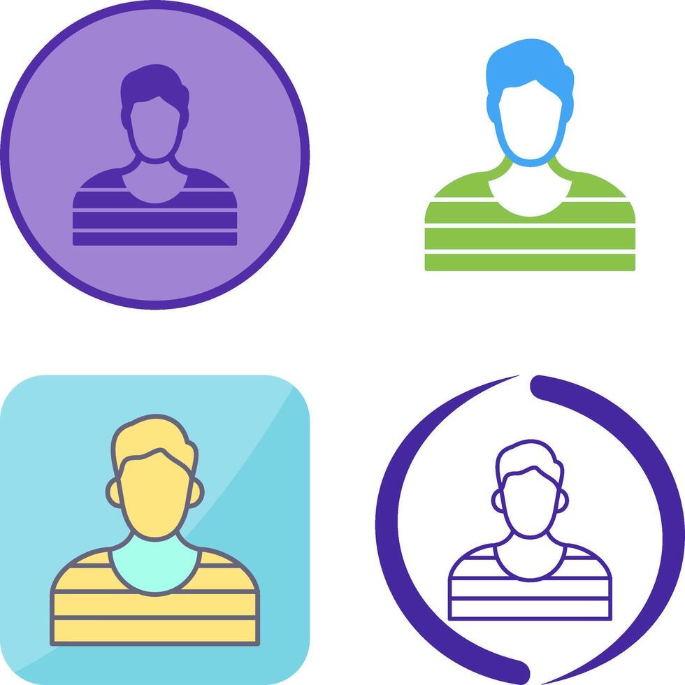 Prisioner Icon Design vector
