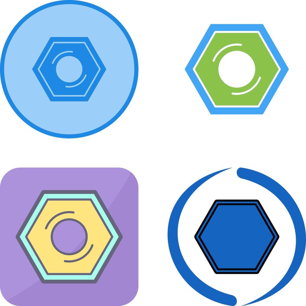 Nut Icon Design vector