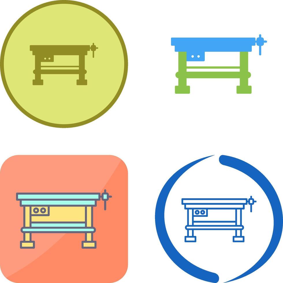 Work Bench Icon Design vector