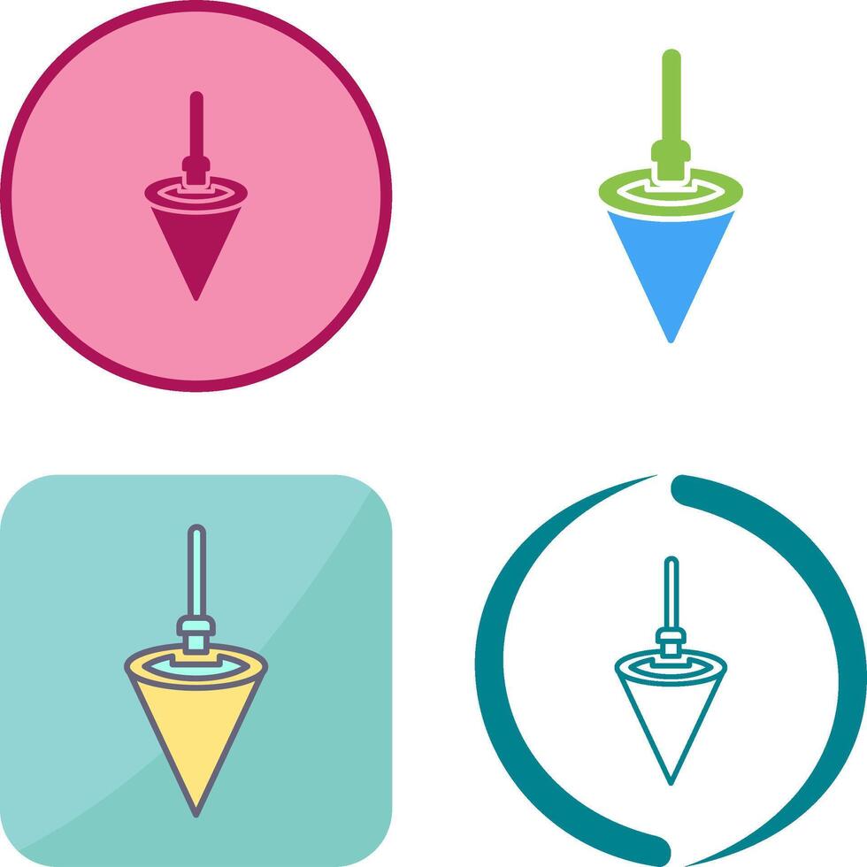 Plumb Bob Icon Design vector