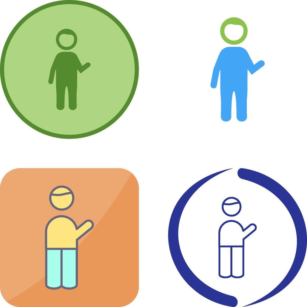 Museum Guide Icon Design vector