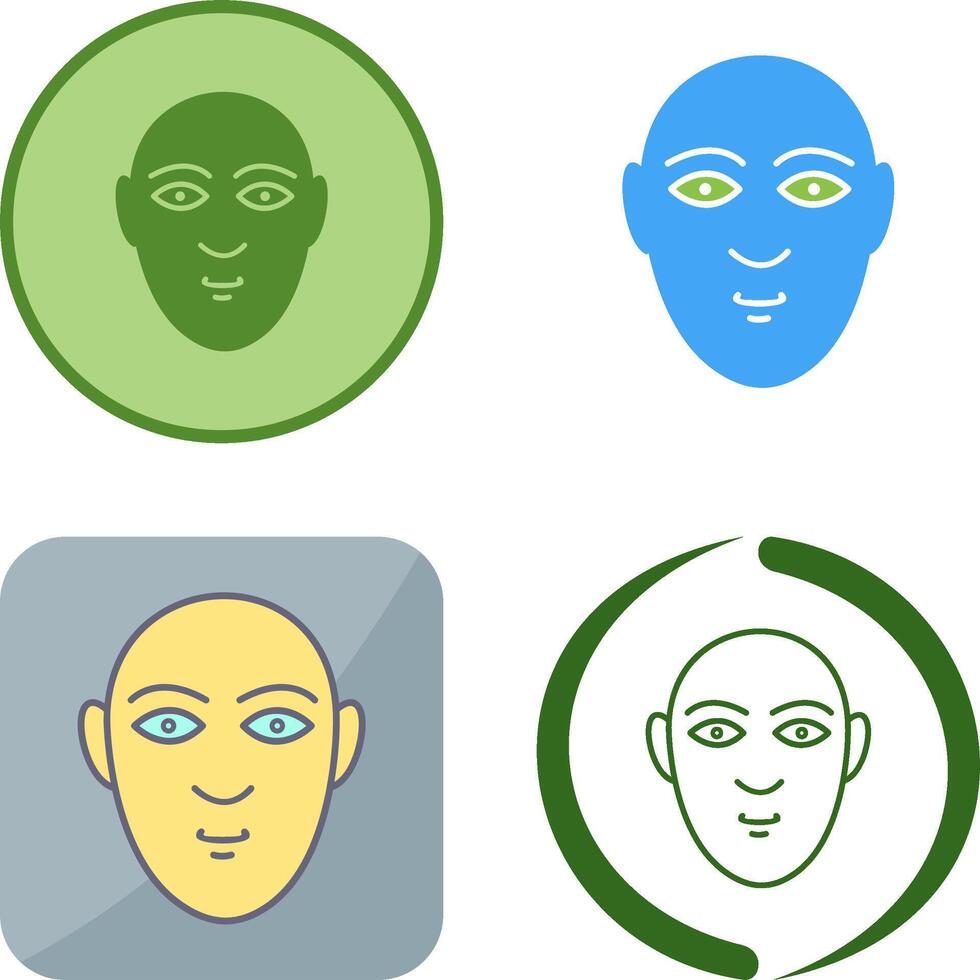 Human Face Icon Design vector