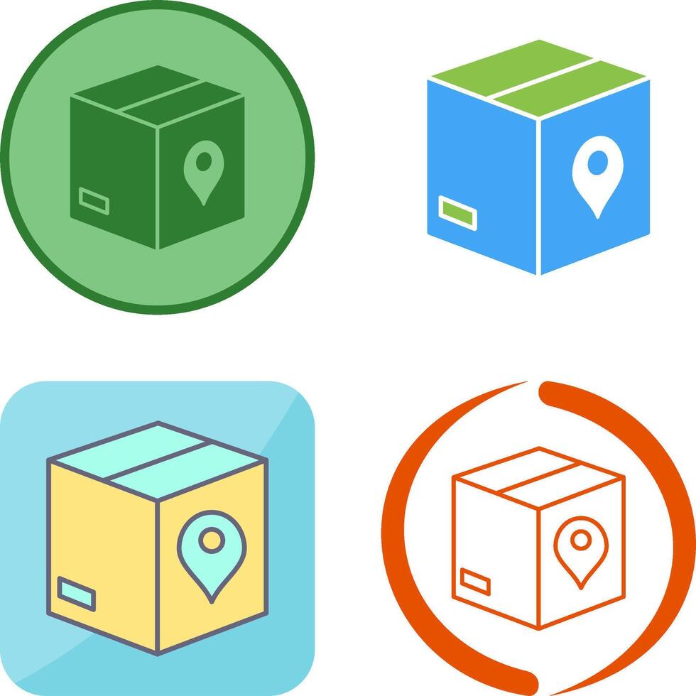 Unique Tracking Services Icon Design vector