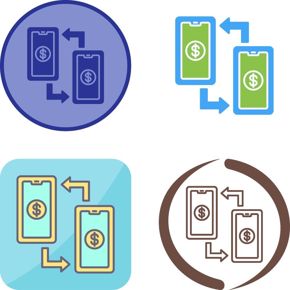 Transaction Icon Design vector