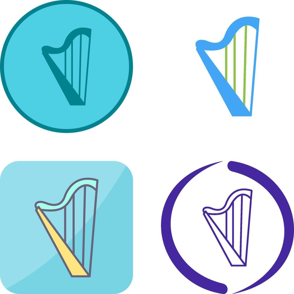 Harp Icon Design vector