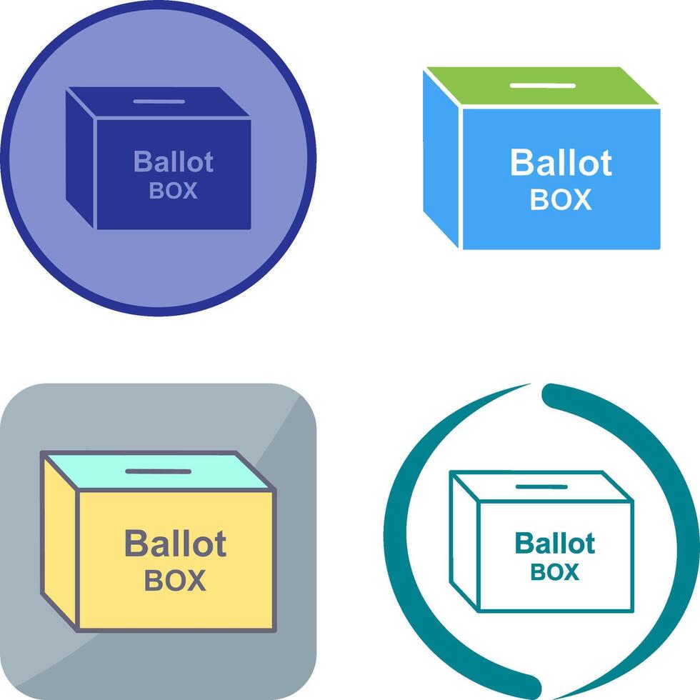Ballot Box Icon Design vector