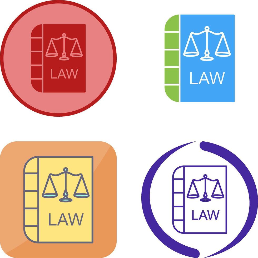 Law and Order Icon Design vector