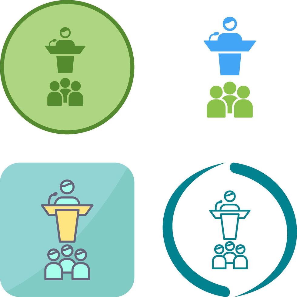 Seminar Icon Design vector