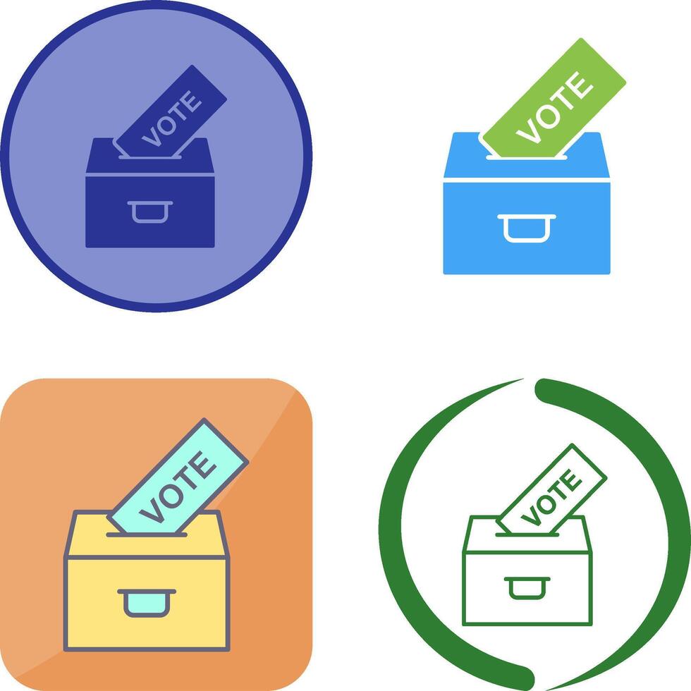Casting Vote Icon Design vector