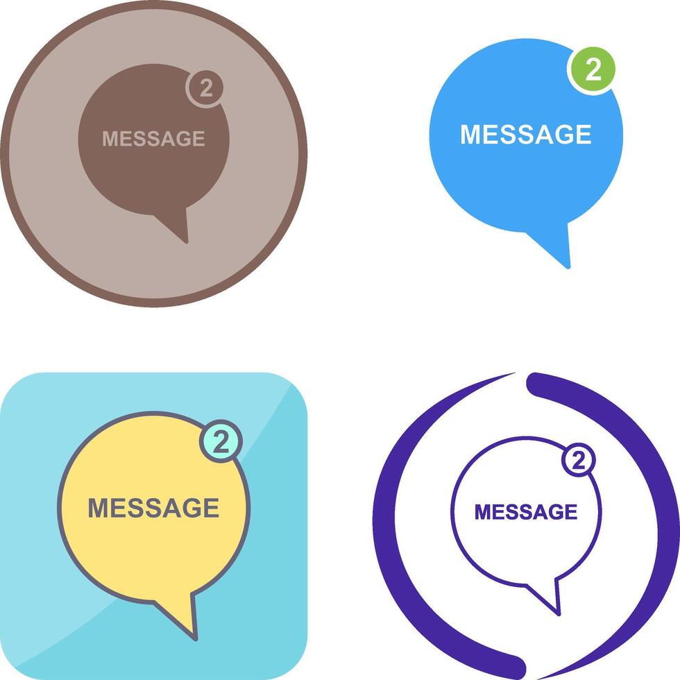 Message Bubbles Icon Design vector