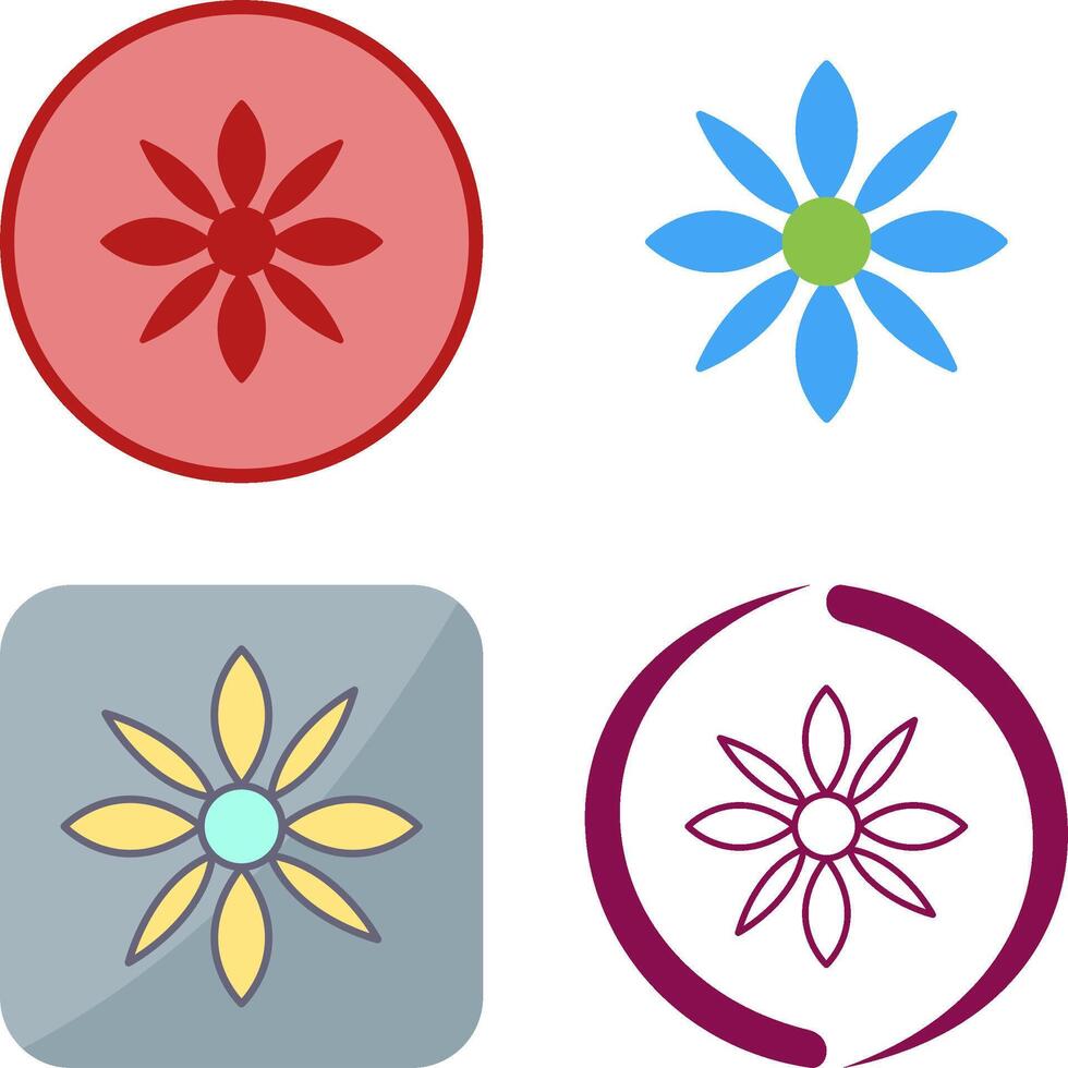 Flower Icon Design vector