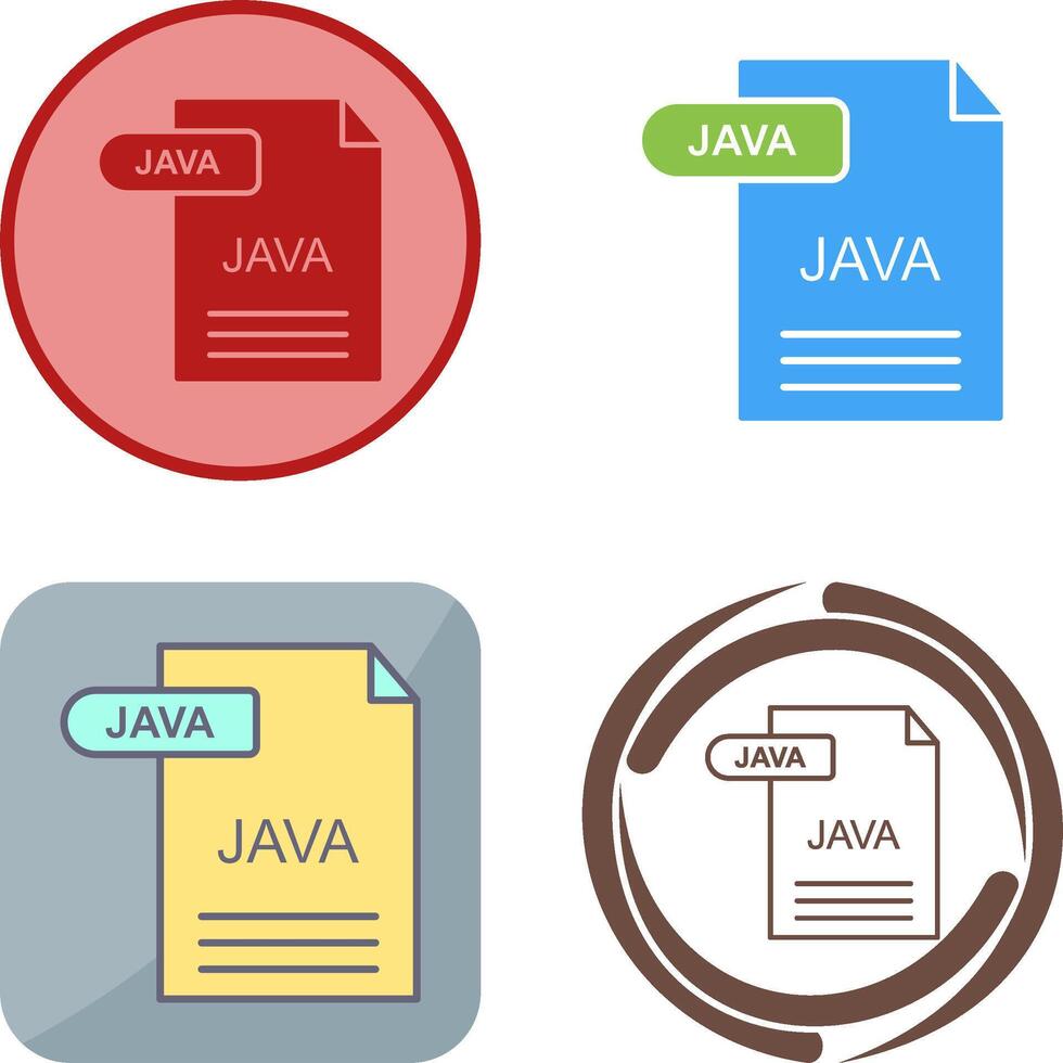 Java Icon Design vector