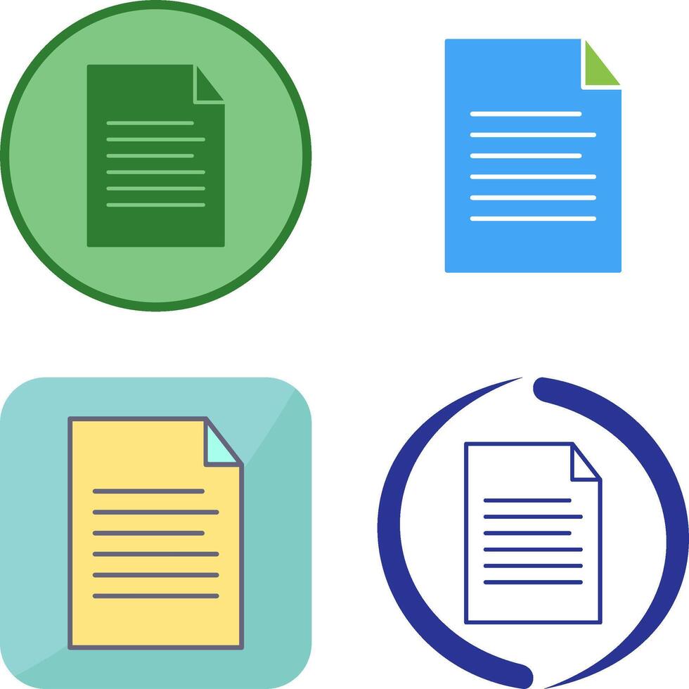 Sheet Icon Design vector