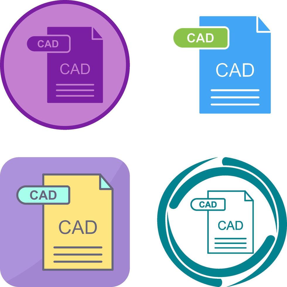 CAD Icon Design vector