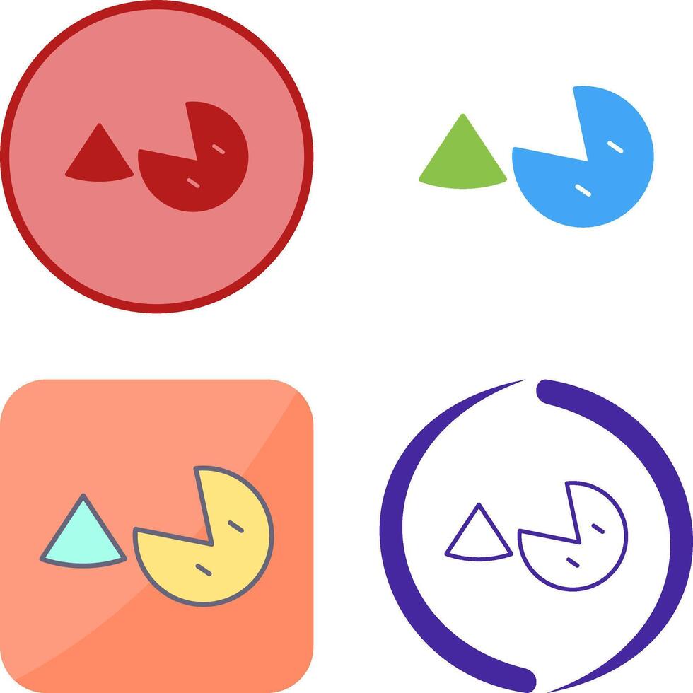 Pie Icon Design vector