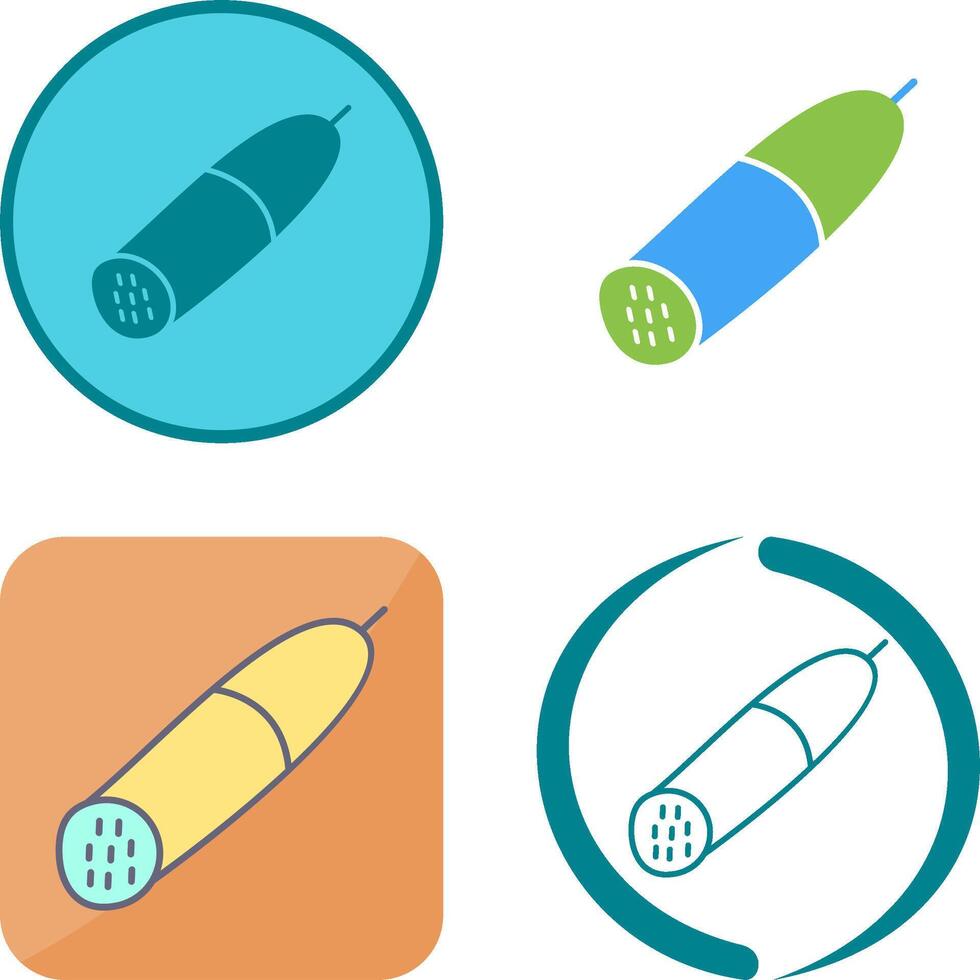 Salami Icon Design vector