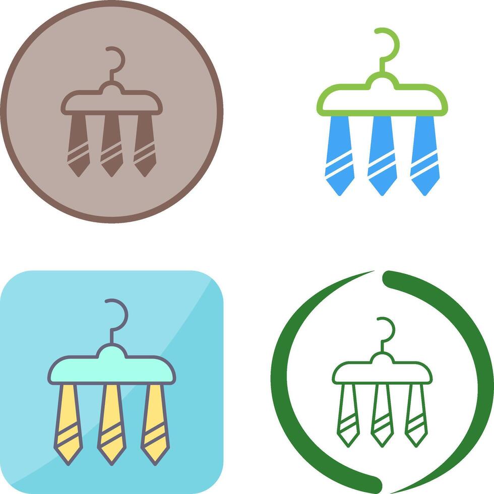 Three Ties Icon Design vector