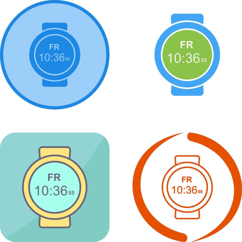 Sports Watch Icon Design vector