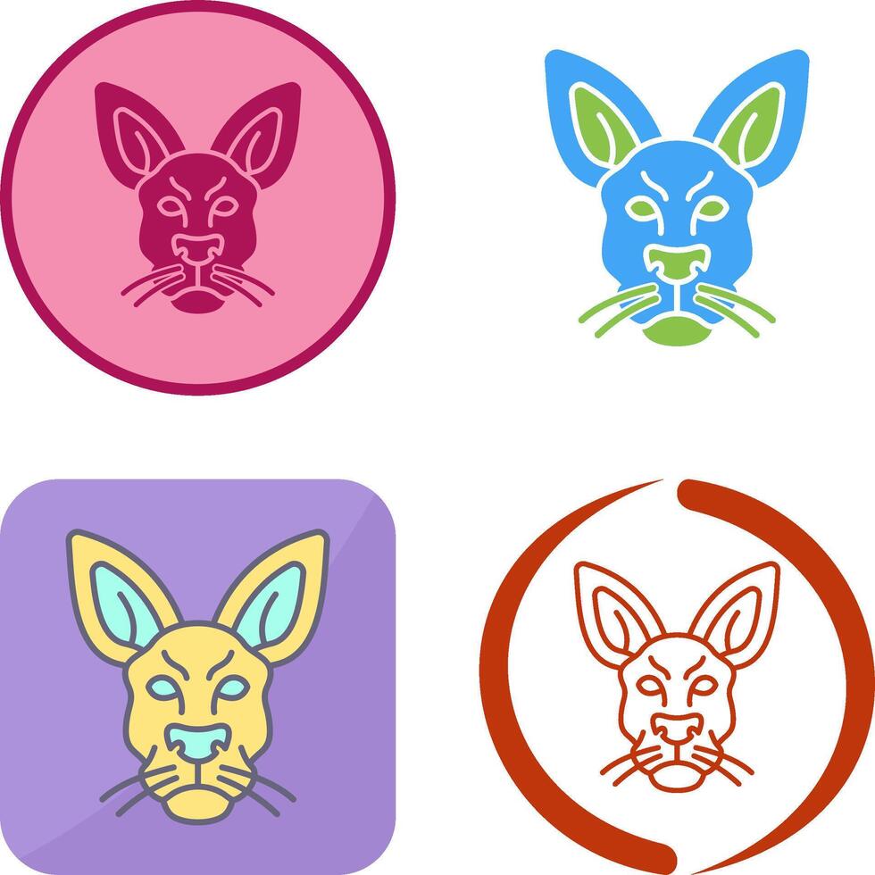 Kangaroo Icon Design vector