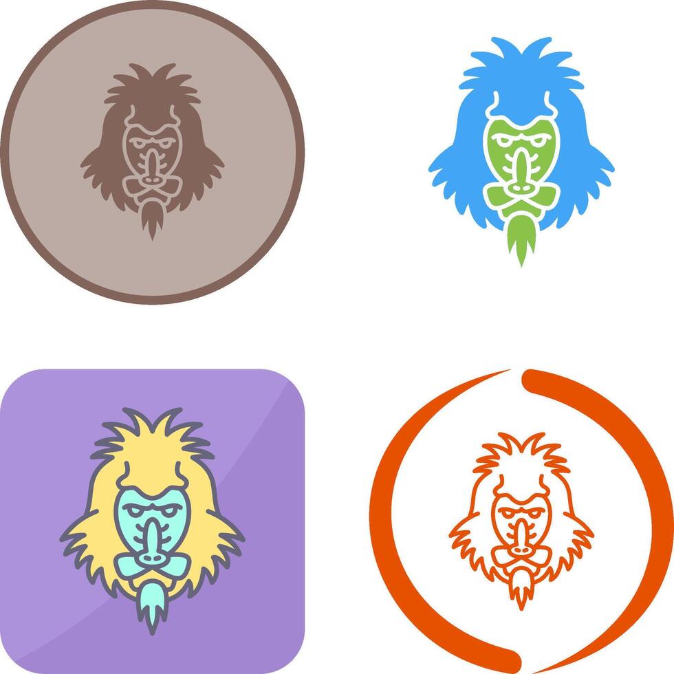 Mandrill Icon Design vector