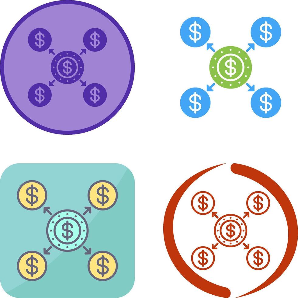 Distribution Icon Design vector