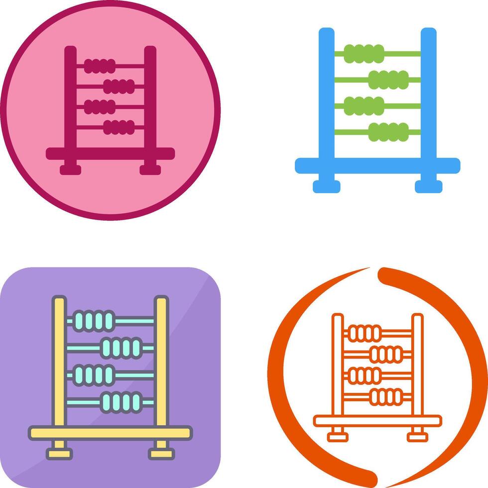 Abacus Icon Design vector