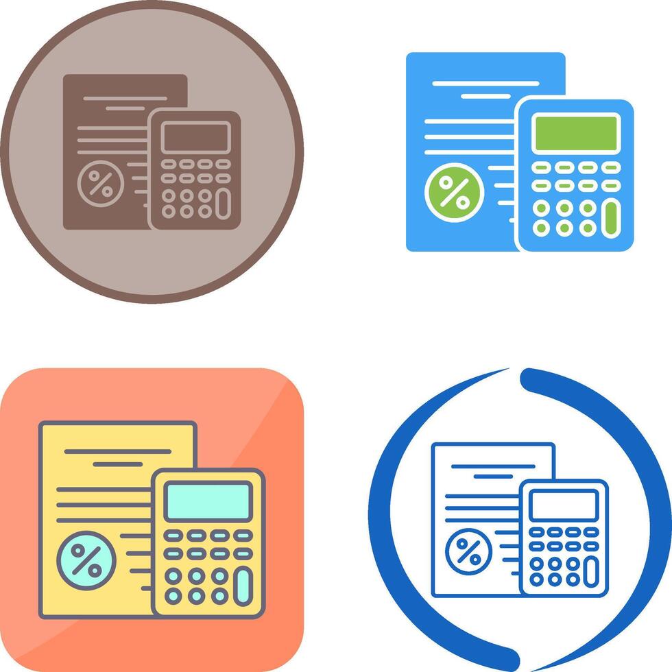 Tax Icon Design vector