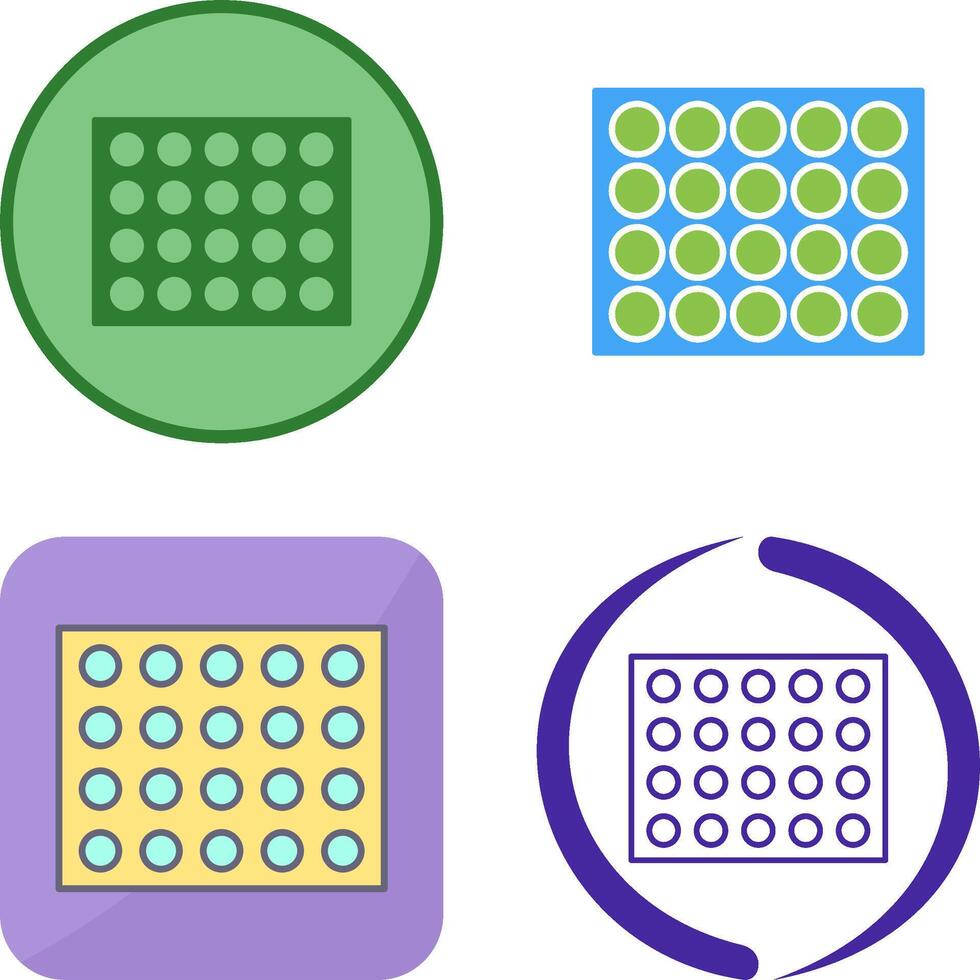 Colored Palette Icon Design vector