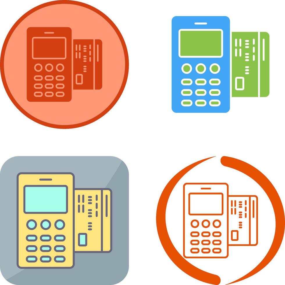 Card Machine Icon Design vector