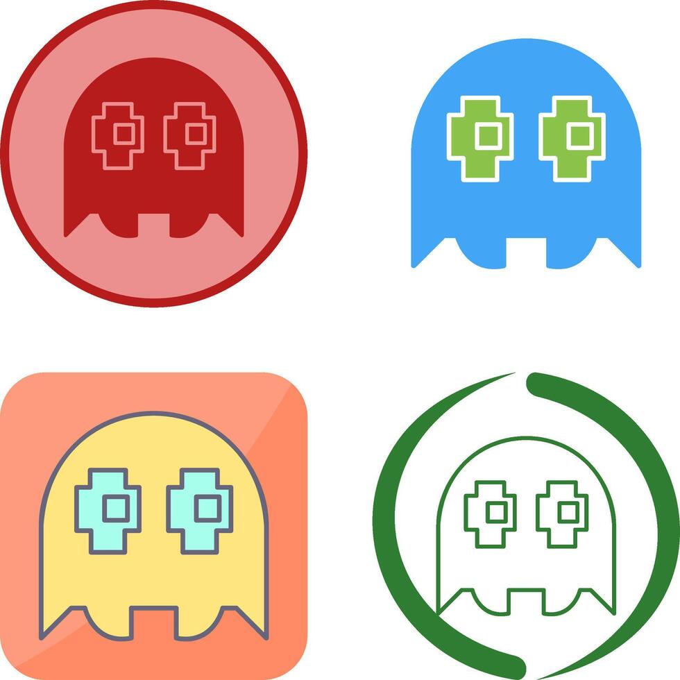 Unique Game Character Icon Design vector