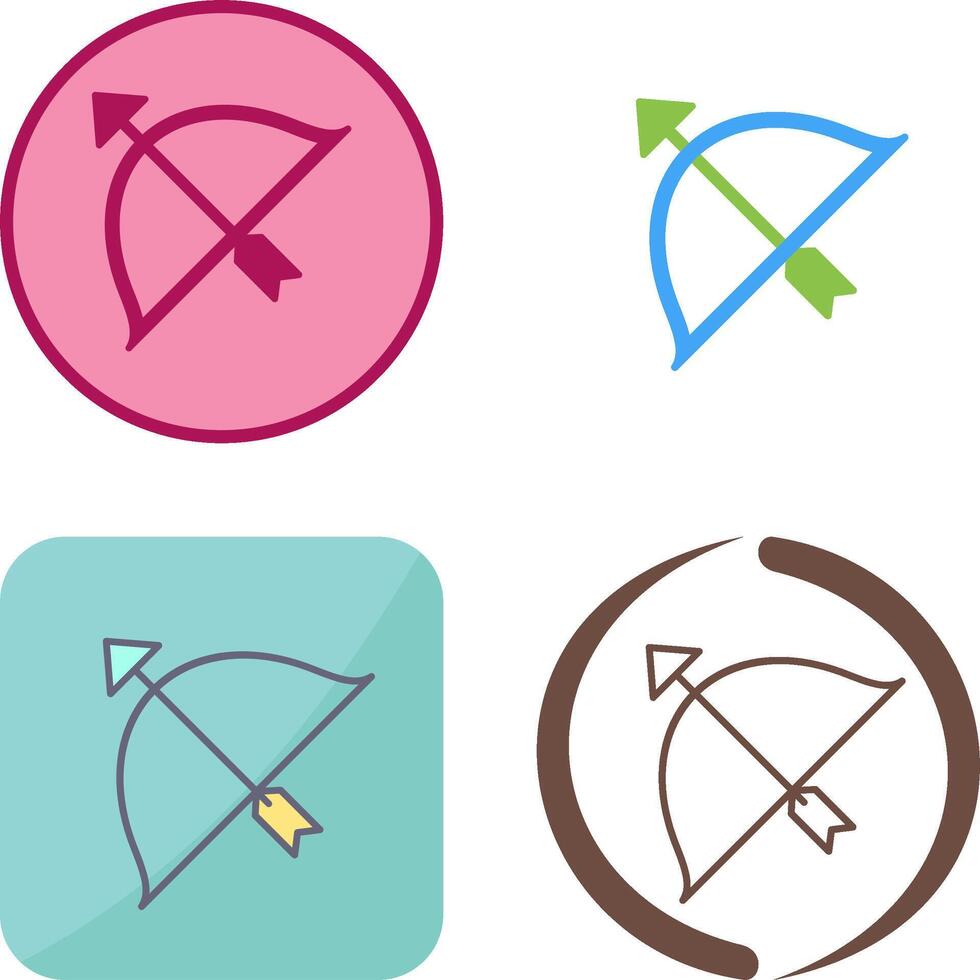 Unique Archery Icon Design vector
