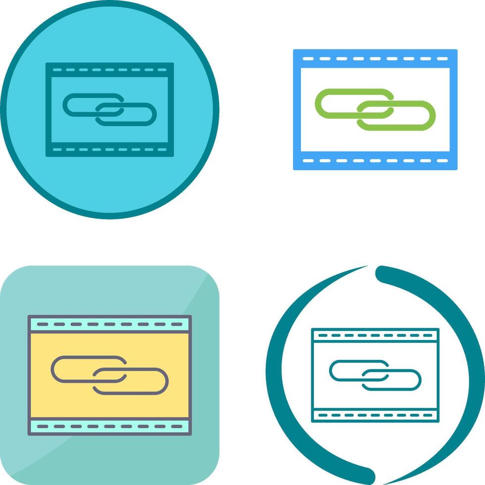 Unique Link Optimization Icon Design vector