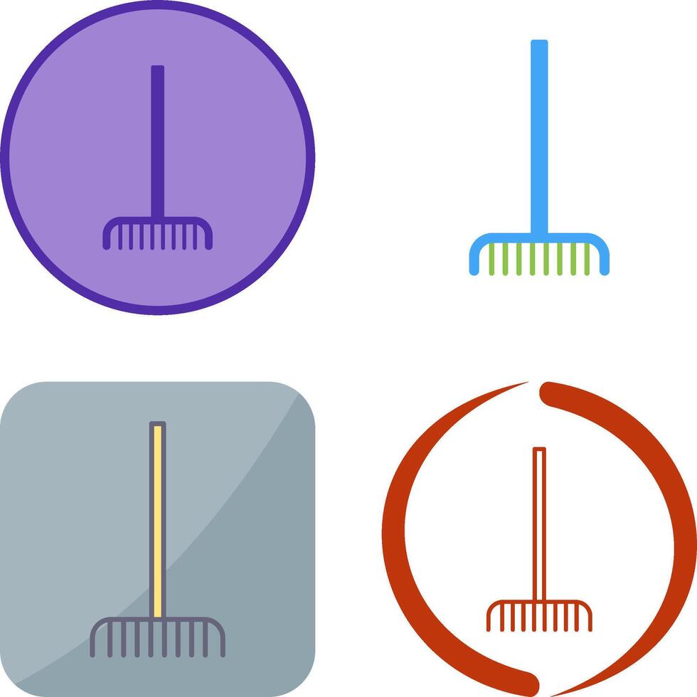 Fork picking Leaves Icon Design vector