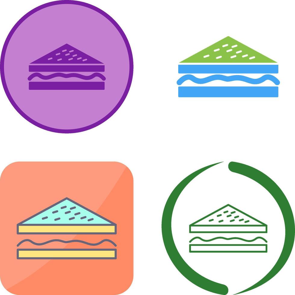 Unique Sandwich Icon Design vector